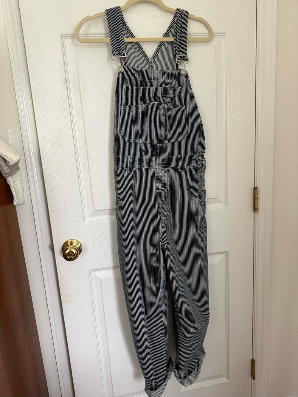 Gap women’s striped overalls